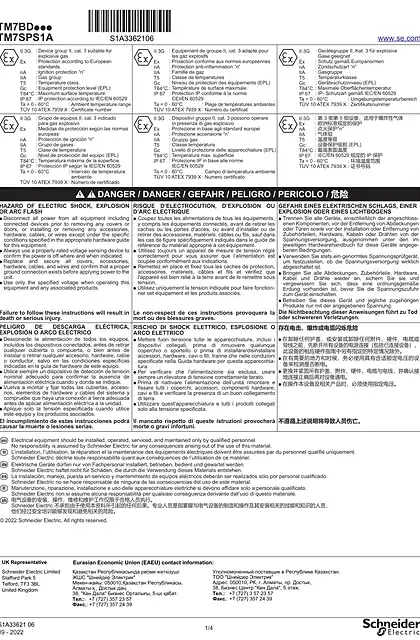 schneider施耐德TM7BD... _ TM7SPS1A Digital I_O Expansion Blocks_ 说明书